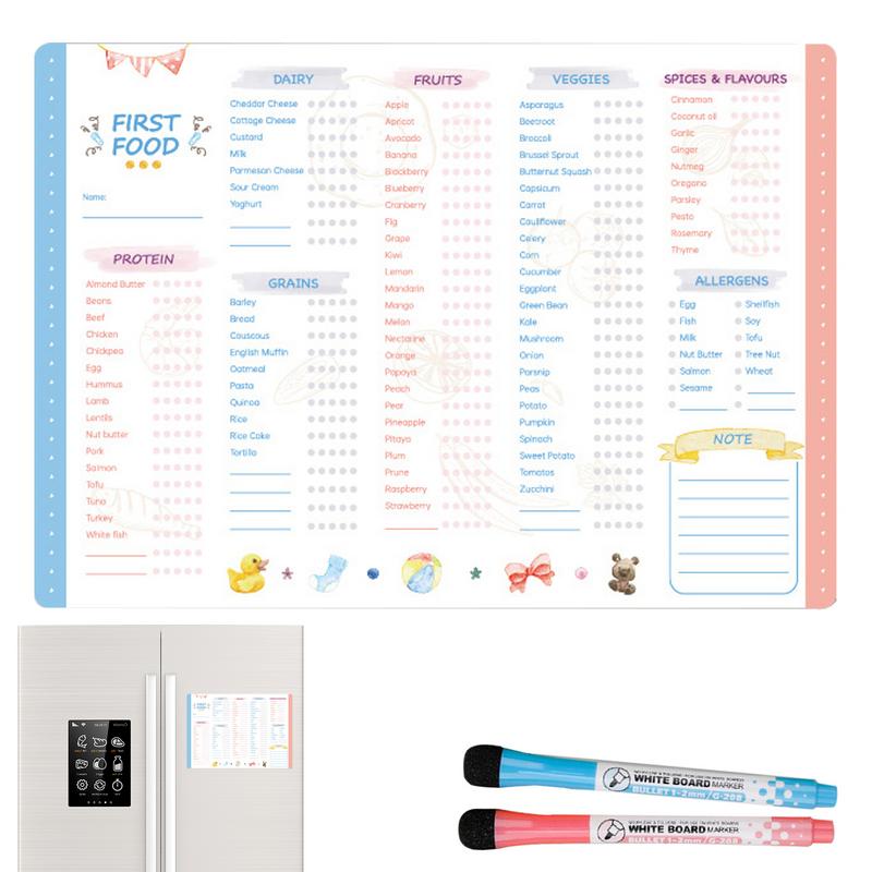 Baby Food Tracker - 재사용 가능한 첫 번째 음식 추적기,
