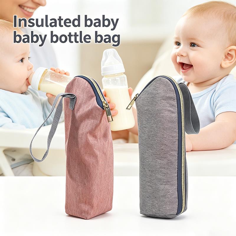 Baby Food Warmer - 휴대용 아기 젖병 보온 가방, 지퍼가